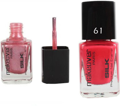 

Makeover Professional Nail Paint Sparking Pink-03 , Nail Paint Pouch Pink Multi(Pack of 2)