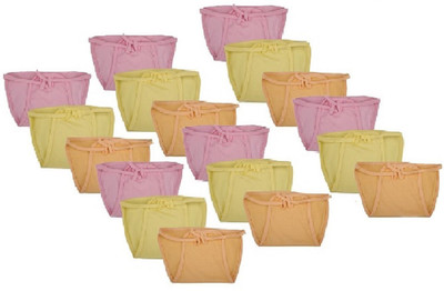 

yodream Reusable Washable Hosiery Plain Cloth Nadi Diaper/Langot/Nappy 18 pcs,Multicolor(0-6 Months, Orange;pink;yello