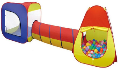 

Toys Bhoomi 100% Safe Polyester Fabric Portable Children's Tunnel Play Tent(Multicolor)