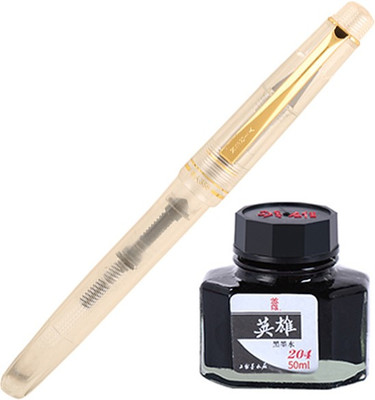 

Giftvenue Yiren 358 White Transparent Ink Pen Gift Set with Free Hero Pen Gift Set(Pack of 2)