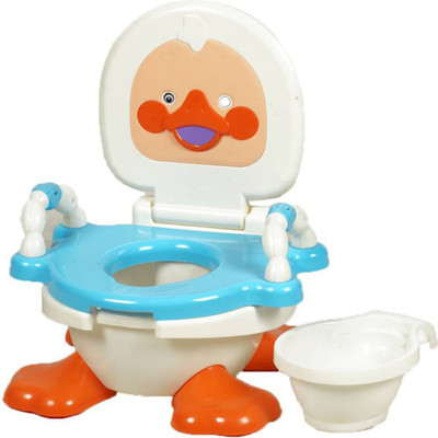 

Abasr (BLUE & WHITE) PANDA CREATION DUCKY POTTY TRAINER SEAT Potty Seat(Blue & White)