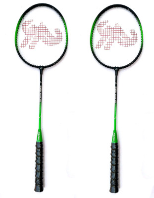 

Morex 450 Badminton Racquet ( Set Of 2 Racquets ) Green Green Strung Badminton Racquet(G3 - 3.5 Inches, 115 g)