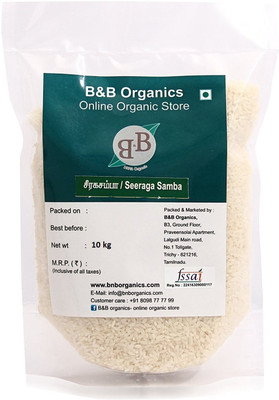 

B&B Organics Seeraga Samba Boiled Rice (Medium Grain, Boiled)(10 kg)