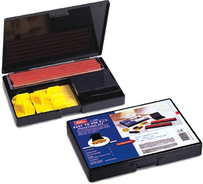 

shiny RUBBER STAMP KIT S-100 Self Inking Stamp Kit(17 x 12 x 2 cm, Black)