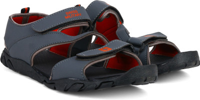 

Swiss Military Men Grey Red Sports Sandals