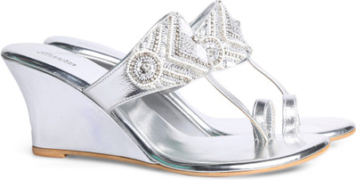 

Bata Women Silver Wedges