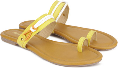 

Bata Women Yellow Flats