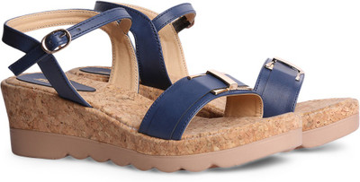 

Bata Women Blue Wedges