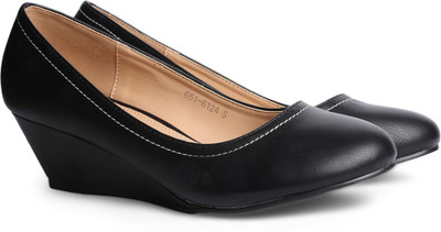 Bata Women Black Wedges