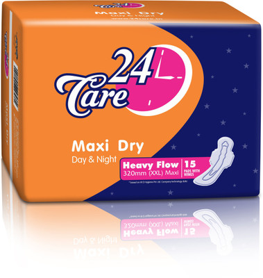 

24care Maxi Dry Net Sanitary Pad(Pack of 15)