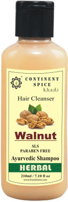 

Continent Spice Khadi Walnut Herbal Hair Cleanser (210ml) -(SLS-Paraben Free) CS682005(210 ml)