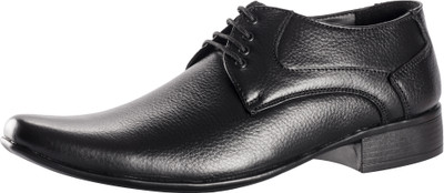 

WildHorn BLACK 100% GENUINE LEATHER FORMAL SHOES FOR MEN Derby For Men(Black