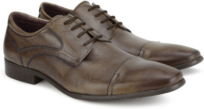 

Pavers England Genuine Leather Lace Up For Men(Brown, Taupe