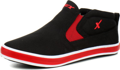 

Sparx Slip On Sneakers For Men(Black, Red, Back red