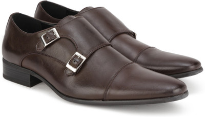

Versace 19.69 Italia Monk Strap For Men(Brown, Marrone