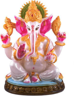 

Damviks LORD GANESHA Decorative Showpiece - 30.5 cm(Microfibre, Multicolor)