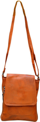 

MK Enterprises Girls Casual Orange Leatherette Sling Bag