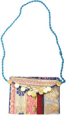 

Muren Women Casual Multicolor Brocade Sling Bag