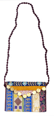 

Muren Women Casual Multicolor Brocade Sling Bag