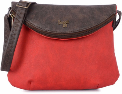

Baggit Women Casual Red PU Sling Bag