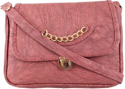 Imex International Women Casual Pink PU Sling Bag