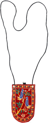 

Muren Women Casual Red Cotton Sling Bag