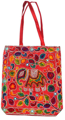 

Muren Women Casual Red Cotton Shoulder Bag