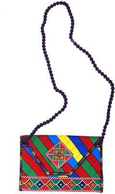 

Muren Women Casual Multicolor Brocade Sling Bag