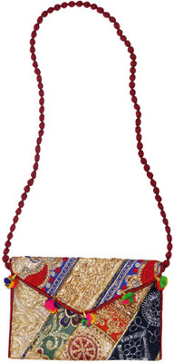 

Muren Women Casual Multicolor Brocade Sling Bag