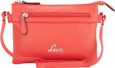 

Lavie Women Casual Red Polyester Sling Bag