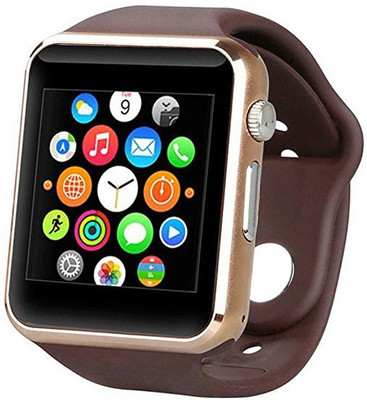 

SYL .g compatible bluetooth smart watch Gold Smartwatch(Brown Strap Free Size)