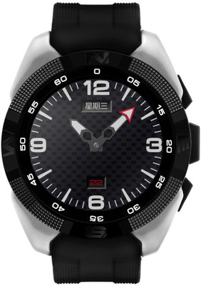 

M-STARK panason.ic compatible bluetooth smartwatch with camera,sim-card slot and memory card slot Silver Smartwatch(Black Strap Free Size)