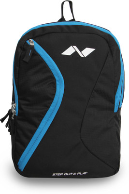 

Nivia Cross 17 L Backpack(Black, Blue)