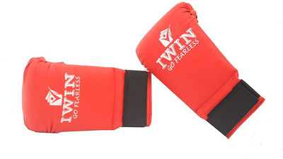 

iWin Karate Red Boxing Gloves (Free Size, Red)