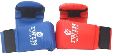 

iWin COMBO Karate Boxing Gloves (Free Size, Blue, Red)