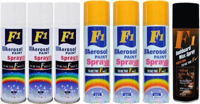 F1 Spray Paint Multicolor Spray Paint 450 ml(Pack of 7)