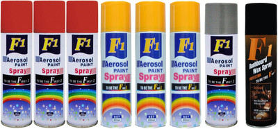

F1 Spray Paint Multicolor Spray Paint 450 ml(Pack of 8)