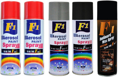

F1 MULTICOLOR Spray Paint 450 ml(Pack of 5)