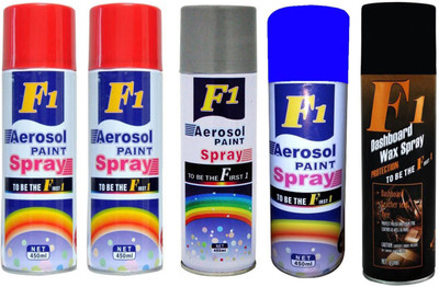 

F1 MULTICOLOR Spray Paint 450 ml(Pack of 5)