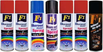 

F1 Spray Paint Multicolor Spray Paint 450 ml(Pack of 7)