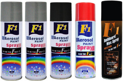 F1 MULTICOLOR Spray Paint 450 ml(Pack of 5)