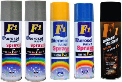 

F1 MULTICOLOR Spray Paint 450 ml(Pack of 5)