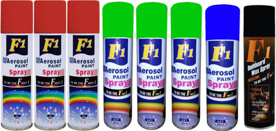 

F1 Spray Paint Multicolor Spray Paint 450 ml(Pack of 8)