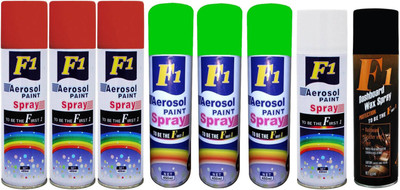 F1 Spray Paint Multicolor Spray Paint 450 ml(Pack of 8)