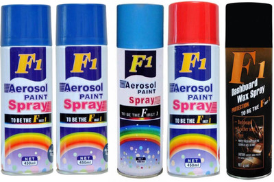 

F1 MULTICOLOR Spray Paint 450 ml(Pack of 5)