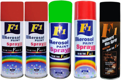 

F1 MULTICOLOR Spray Paint 450 ml(Pack of 5)