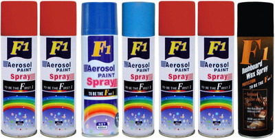 

F1 Spray Paint Multicolor Spray Paint 450 ml(Pack of 7)