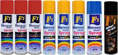 

F1 Spray Paint Multicolor Spray Paint 450 ml(Pack of 8)