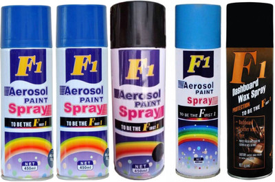 

F1 MULTICOLOR Spray Paint 450 ml(Pack of 5)
