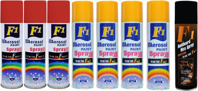 

F1 Spray Paint Multicolor Spray Paint 450 ml(Pack of 8)